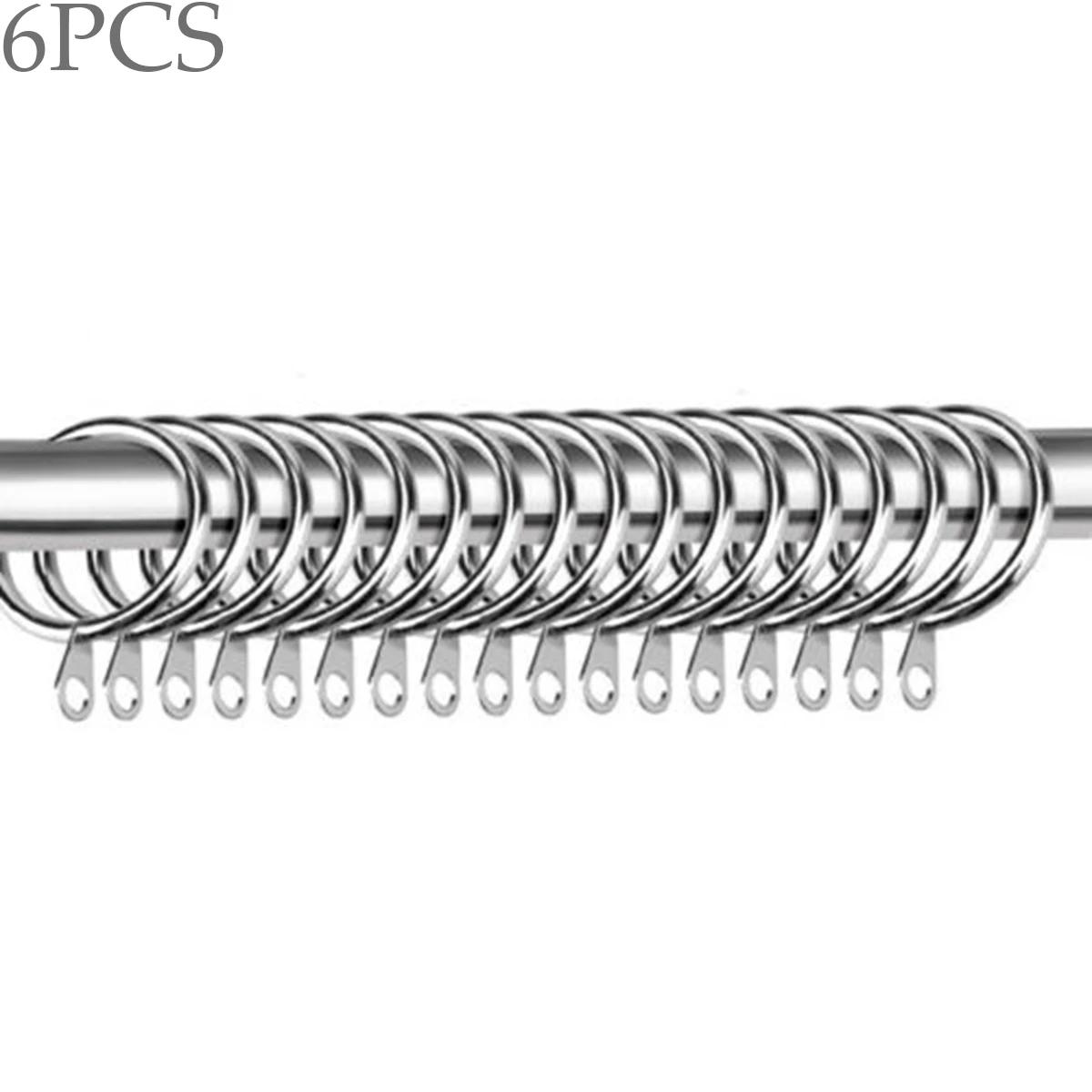 Металлические кольца для штор 6 шт