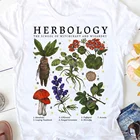 Футболка VIP HJN с изображением гербических растений, школьная мастерская и волшебство, новинка, дизайнерские хлопковые футболки с цветочным рисунком