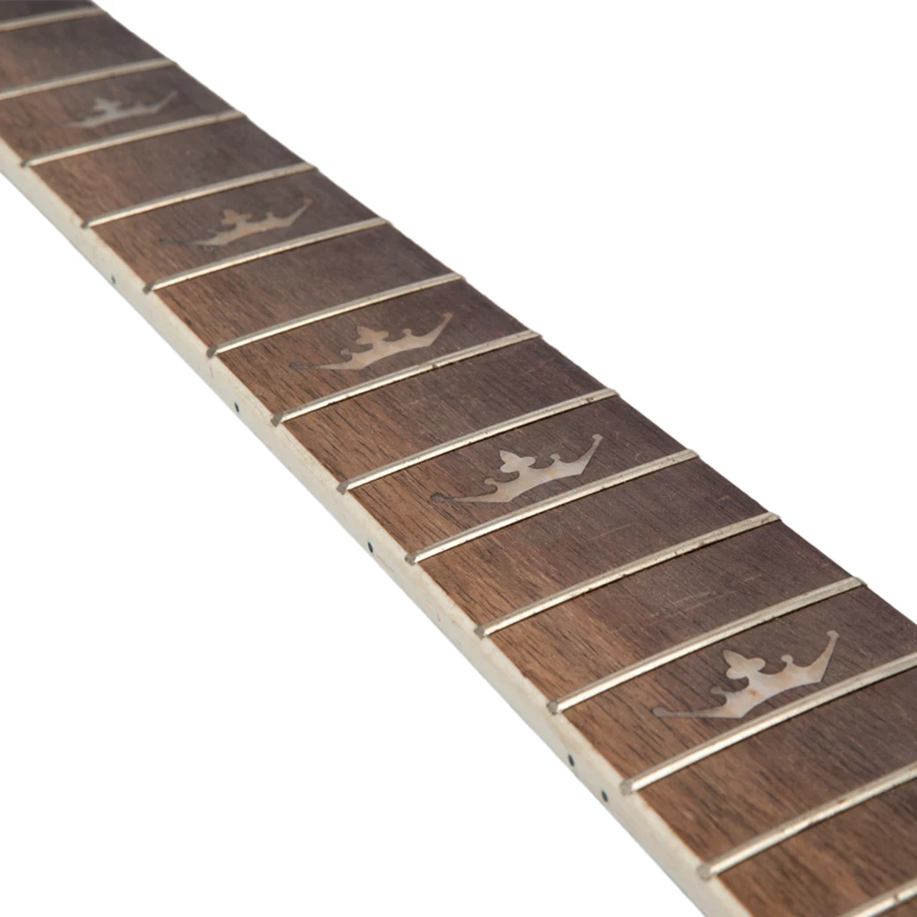 

5 Pieces Rosewood 41inch Acoustic Guitar Fingerboards 20 Fret Fretboards, Crown Pattern Dot Inlay