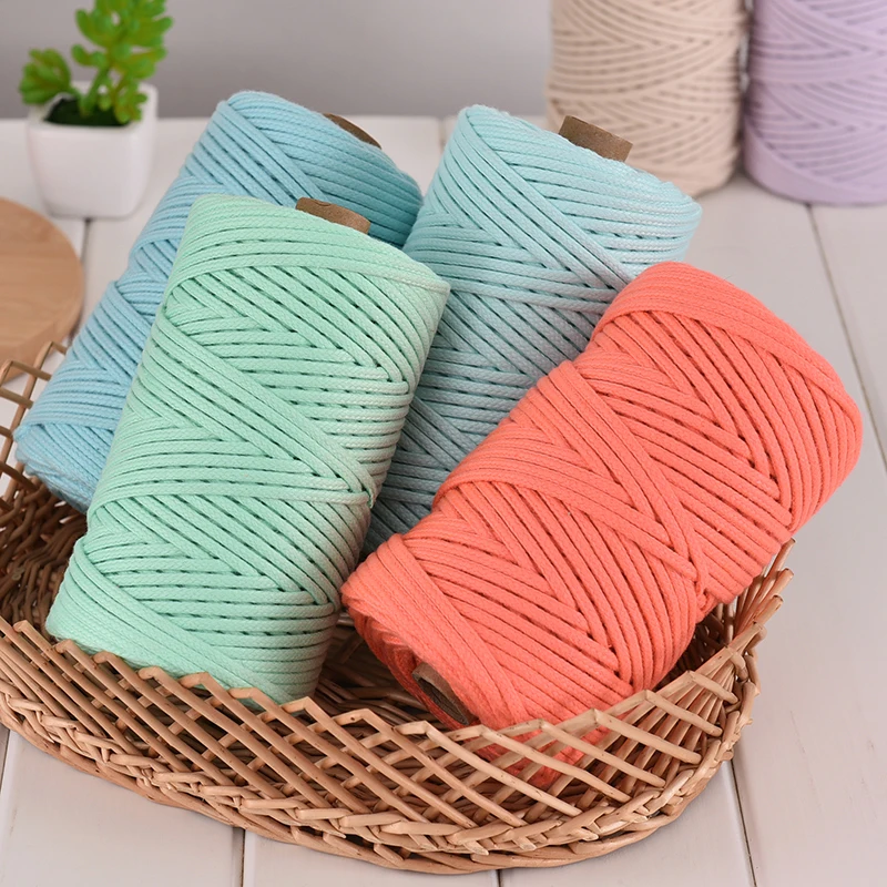 Плетеный шнур для макраме 5 мм * 100 м | Дом и сад