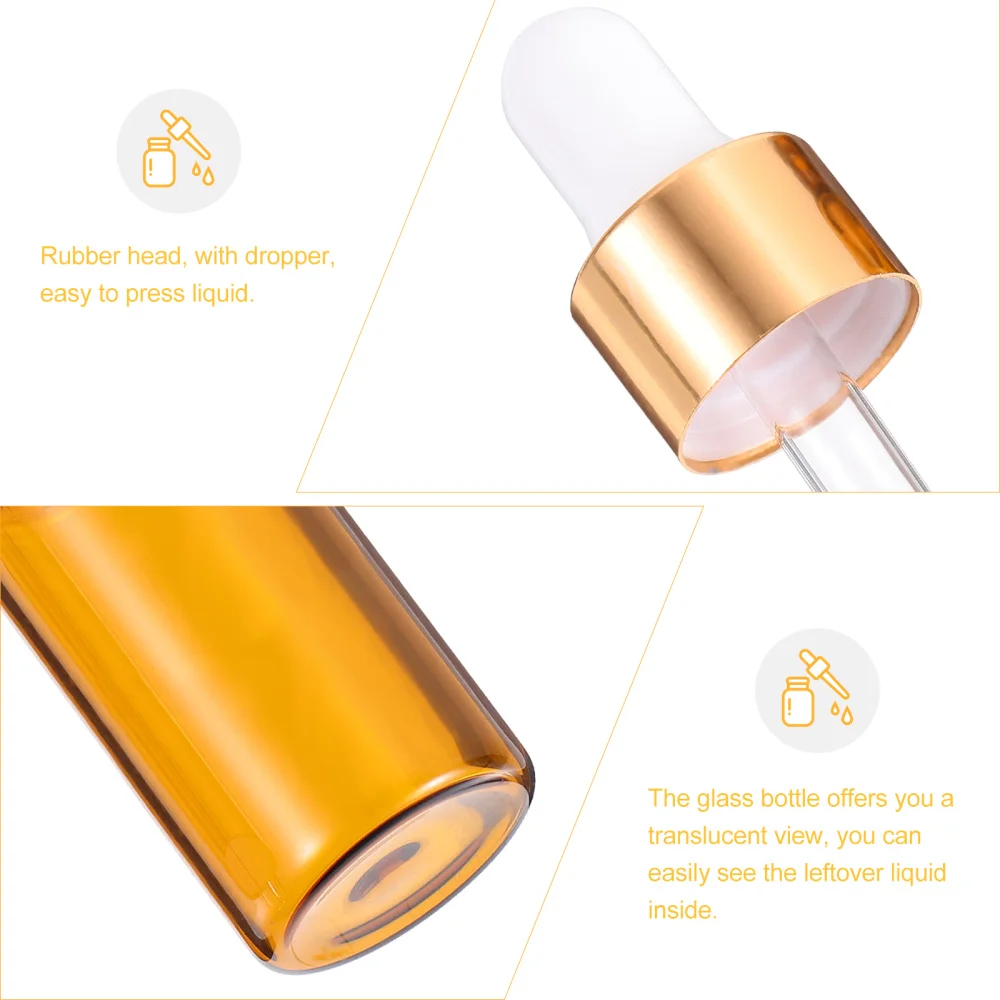 

30pcs 1ml Essential Oil Dispenser Bottles Empty Glass Dropper Bottle for Travel