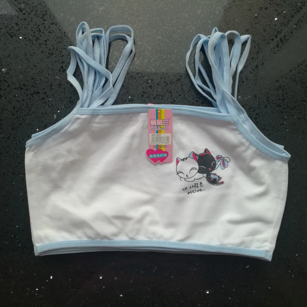 1 шт. Хорошее качество 85% хлопок Бюстгальтер для девочек Детское нижнее белье