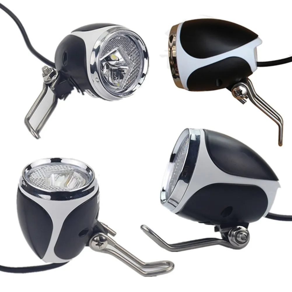 

12-80V Electric Scooter Electric Bicycle Front Lamp Light With Horn For Kugoo Battery Car Headlights Led Modified Spotlights