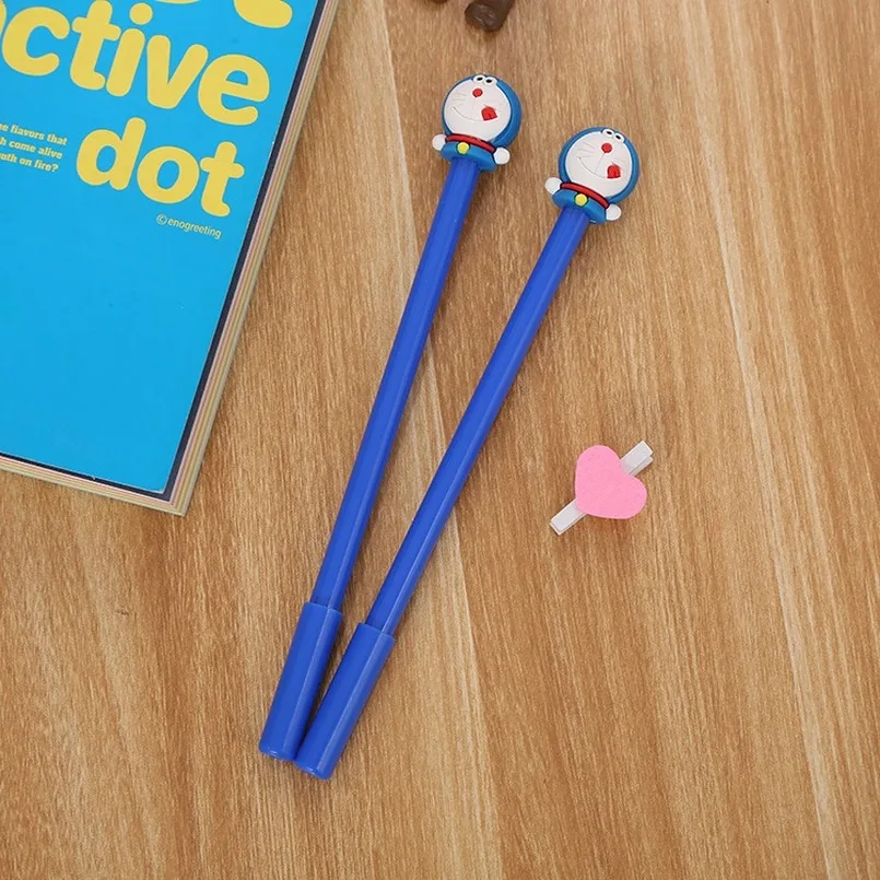 Tanie 20 Sztuk Kreatywny Piśmienne Kot Kreskówkowy Długopis żelowy śliczne Student Animacji Długopis Doraemon Długopis żelowy Hurtownia