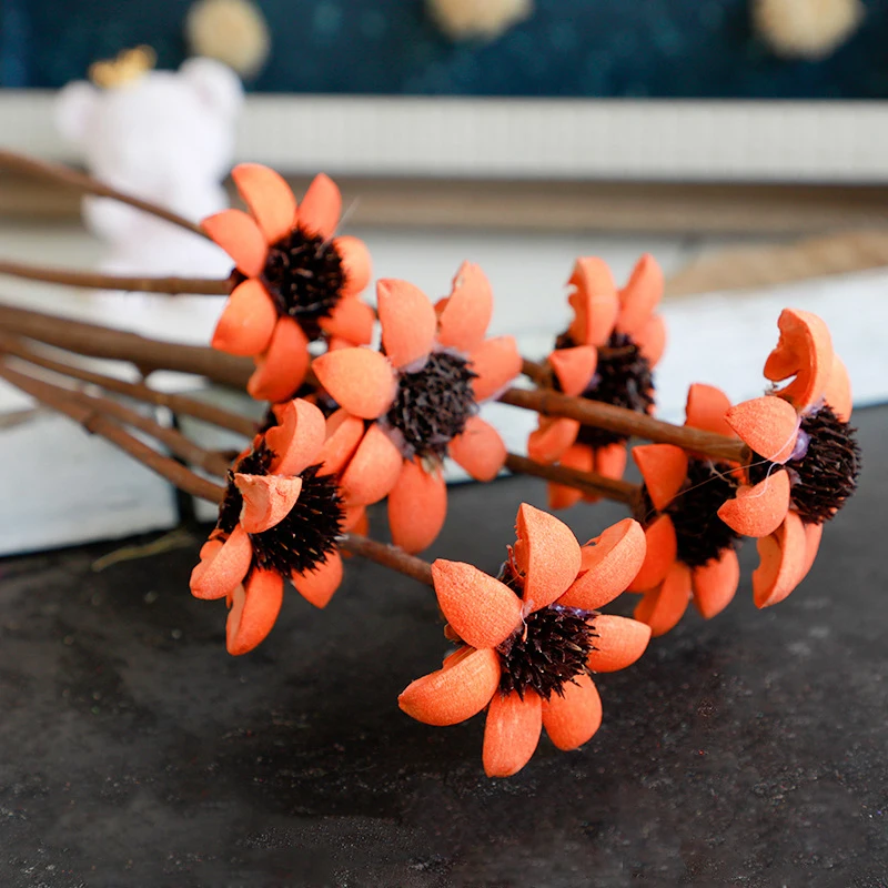 

1pcs Sztuczne Kwiaty Small Sunflower Artificial Flower Arranging Materials Decoracao Para Casa Bouquet