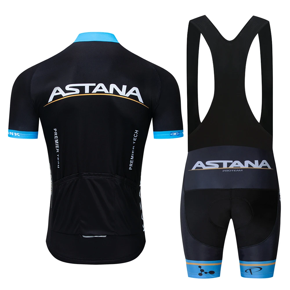 

2019 ASTANA Cycling Clothing Bike Jersey Ropa Mens Bicycle Summer tops Pro Cycling Jerseys Gel Pad Bike Shorts