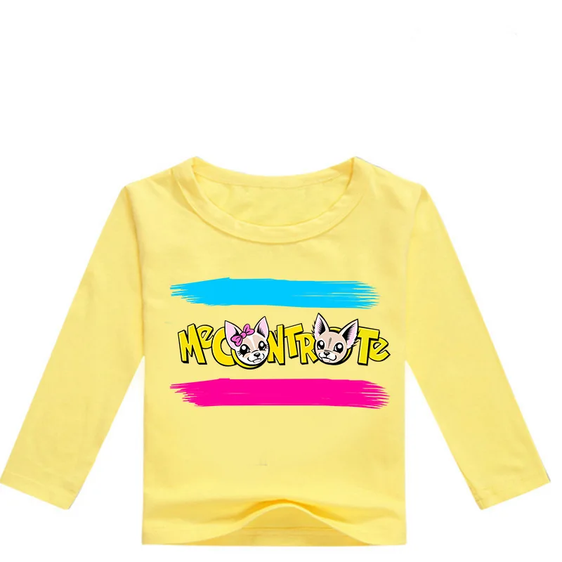 2-13Y ME CONTRO TE T-shirt Kids Fashion Cartoon Pattern Girl Long Sleeve Tops Children Teenagers Boys Clothes Novatx O-neck