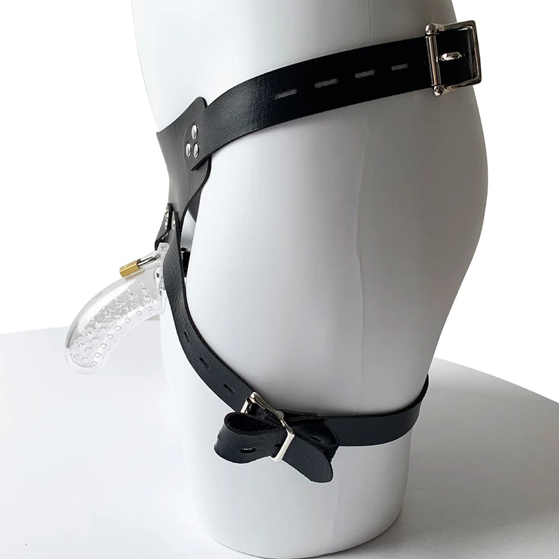 Мужское длинное пластиковое кольцо на пенис клетка целомудрия для пениса