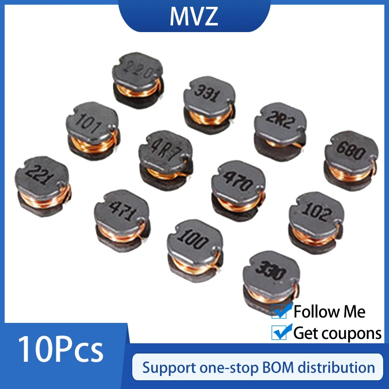 Интегрированный силовой индуктор CD75 SMD 10 шт. дроссельные катушки 1 5 2 3 7 4 8 15 R2 3R3 4R7