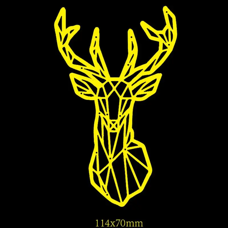 Голова оленя металла резки штампы трафарет для скрапбукинга &quotсделай сам&quot