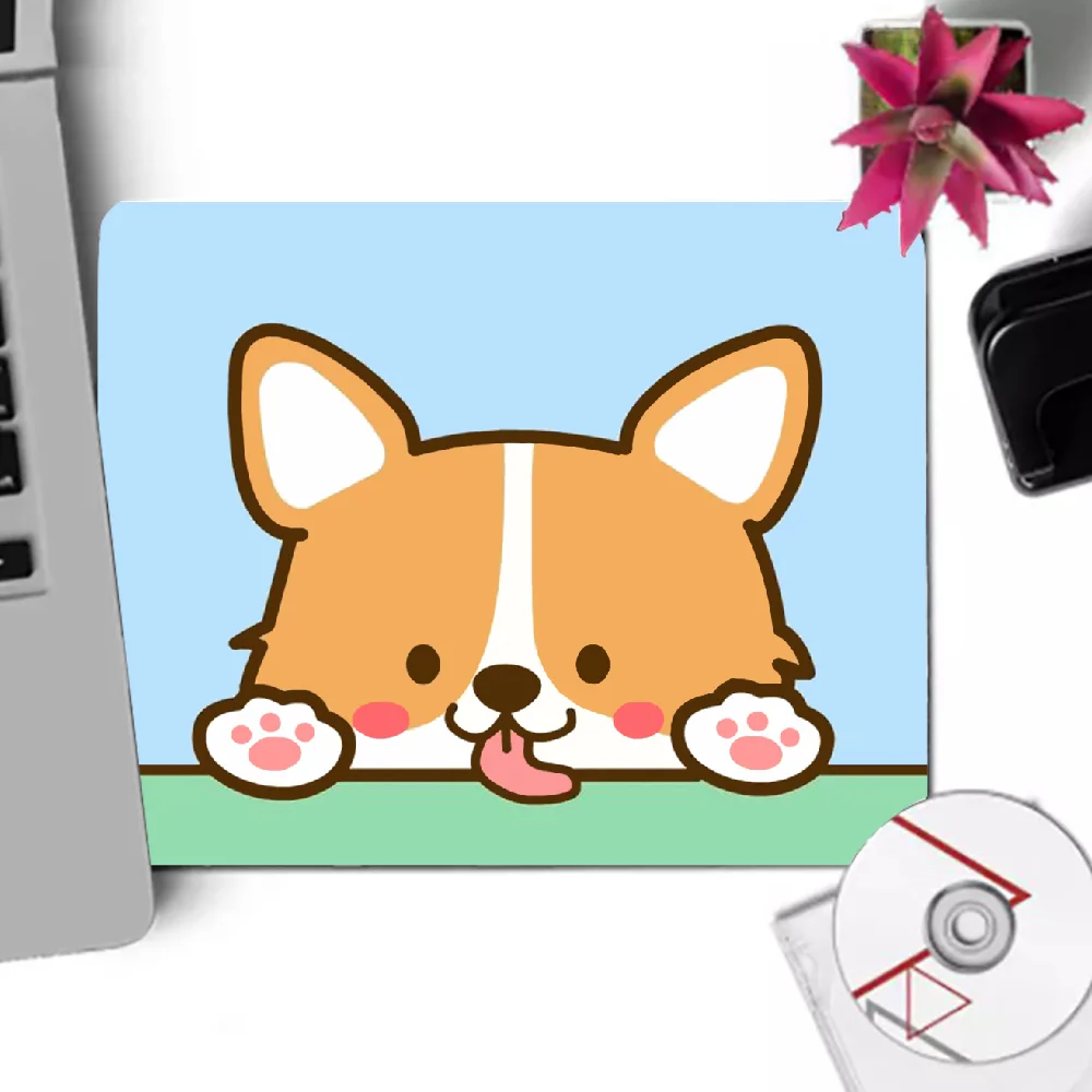 

Cartoon corgi dog cute Gaming Mouse Pad PC Mousepad Game Pad Cartoon Rubber Mouse Pad Office Keyboard Pad