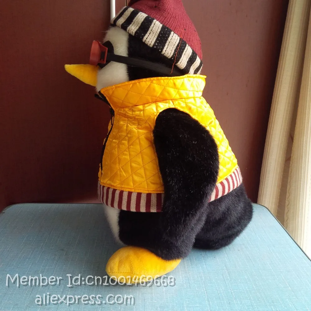Hugsy Редкий 18 &quotДжо Huggsy с золотой жилет ~ очки Дебби Mumm друг пингвин|Мягкие игрушки