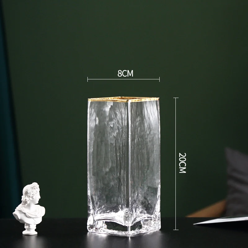 

Tabletop Vases Flowers Glass Crystal Nordic Luxury Creativity Aesthetic Vase Decoration Living Room Decoration Home Decor BC50HP