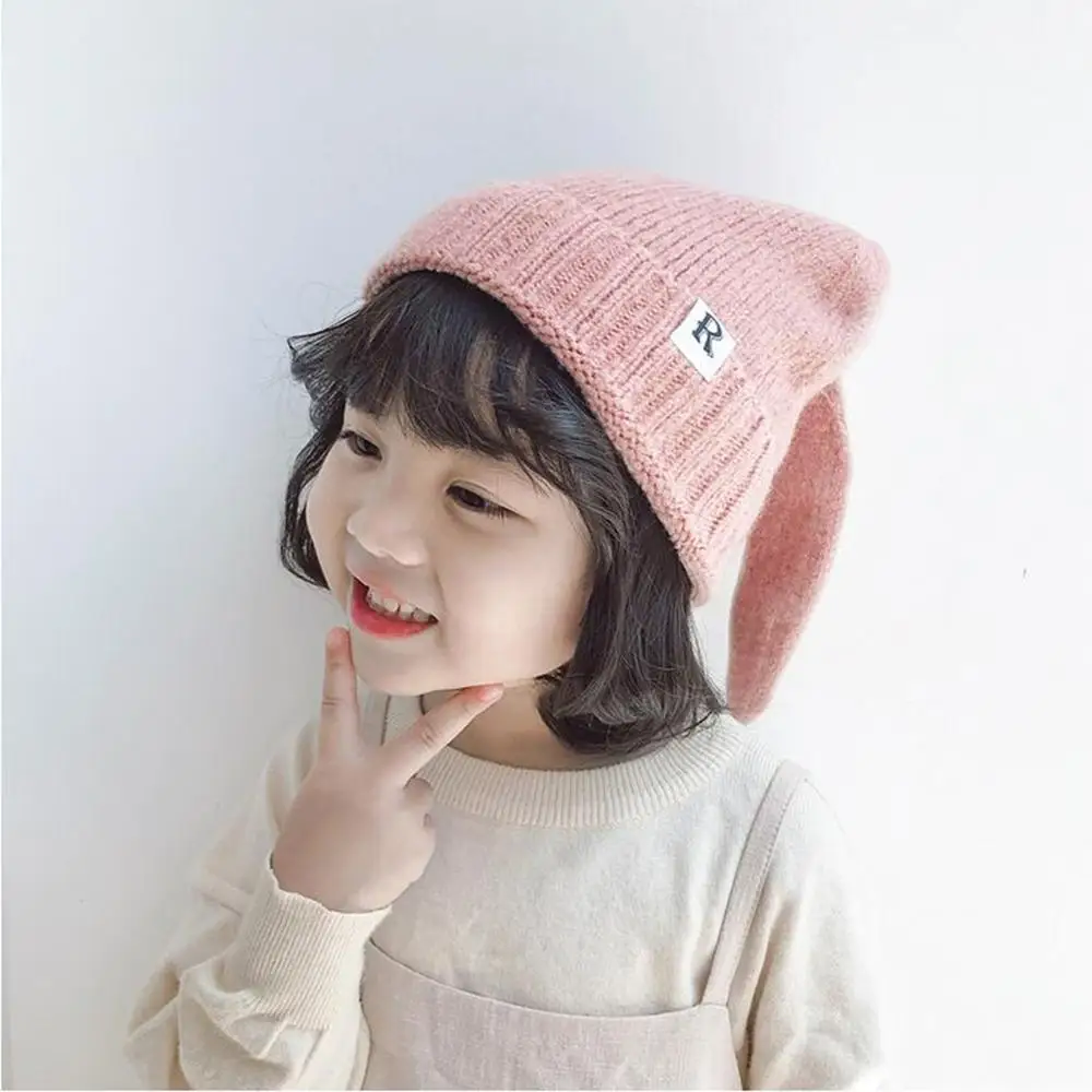 

2019 Kids Girl&Boy Baby Children's Winter Hats Warm Knitted Cute Rabbit Long Ear Beanie Hat New 2019 Autumn Winter