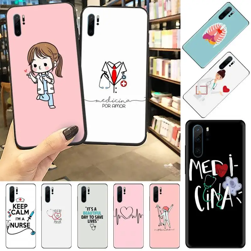 

Nurse Doctor Medical Health Phone Case For Huawei P20 P30 P40 lite Pro P Smart y7 2019 mate 20 nova 3 mate 20