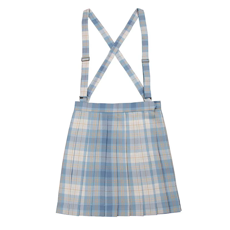 Japanese School Dresses JK Uniform Skirt Tartan Pleated Ice Cream Plaid For Girls Cosplay Anime Sailor Suit | Тематическая одежда