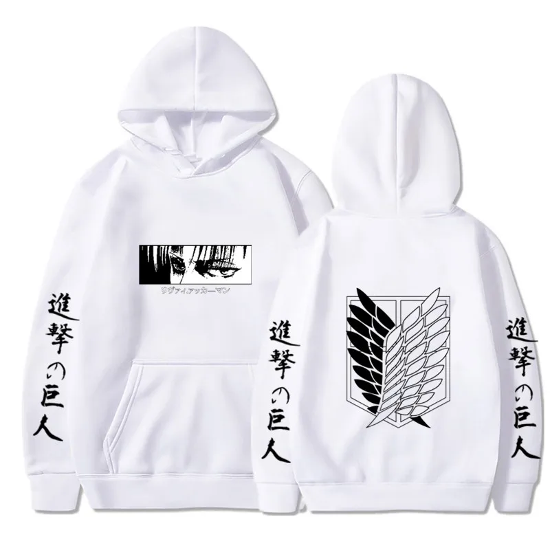 Флисовый Пуловер с принтом атака на Титанов повседневная модель унисекс