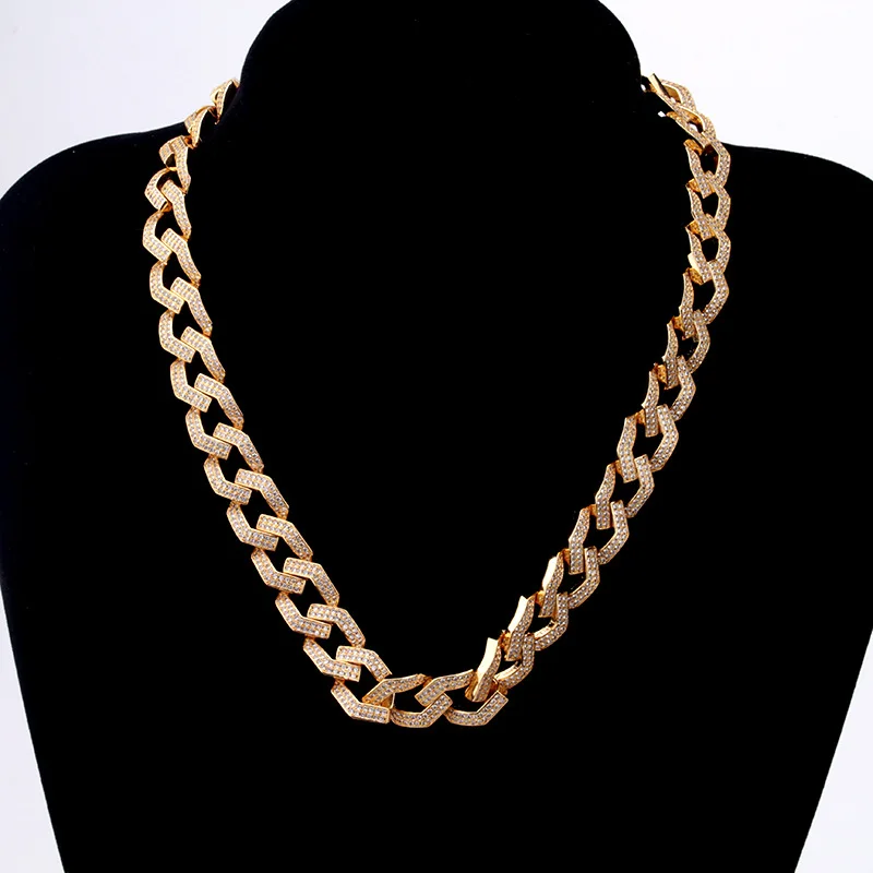 

AAA CZ Stone Paved Open Lock Bling Iced Out Square Cuban Chain Bracelet Necklaces Set for Men Hip Hop Rapper Jewelry
