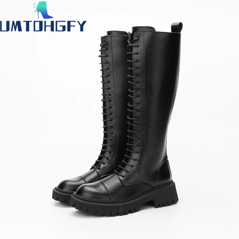 

Женские демисезонные сапоги до колена, до колена, с откидным клапаном