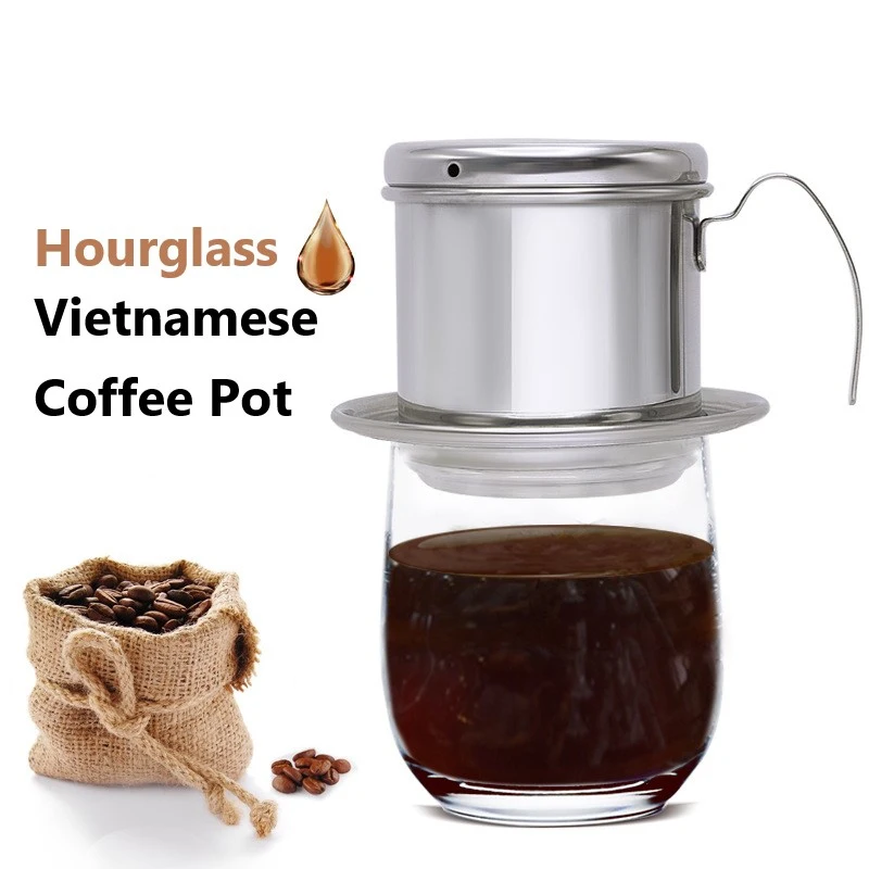 Вьетнам капельного ГОРШОК 304 Нержавеющая сталь бытовой пивоварения Кофе горшок