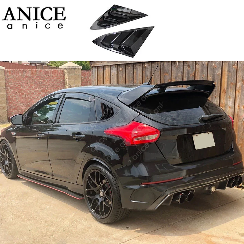 Подходит для Ford Focus ST RS хэтчбек углеродное волокно цвет окна боковые жалюзи вентиляционные 2012 2013 ABS