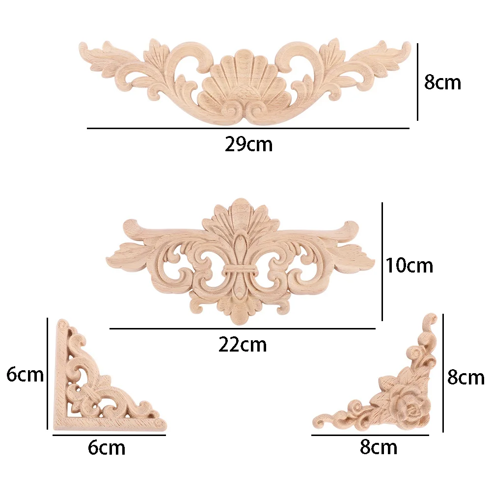 1 шт. натуральные цветочные деревянные вырезанные фигурки ремесла уникальный