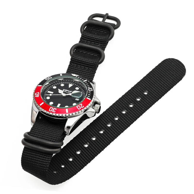 Nylon Band TPW брендовые Классические Мужские Аналоговые кварцевые часы мужские наручные часы Роскошные повседневные часы высокого качества черный нейлоновый ремешок - Цвет: Nylon Band