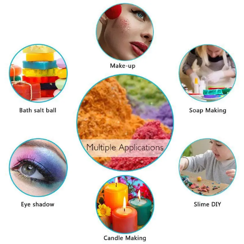 

12 Colors 10g Mica Pearl Powder Resin Pigment Kit Epoxy Resin Colorant Dye KitDirect Transportation