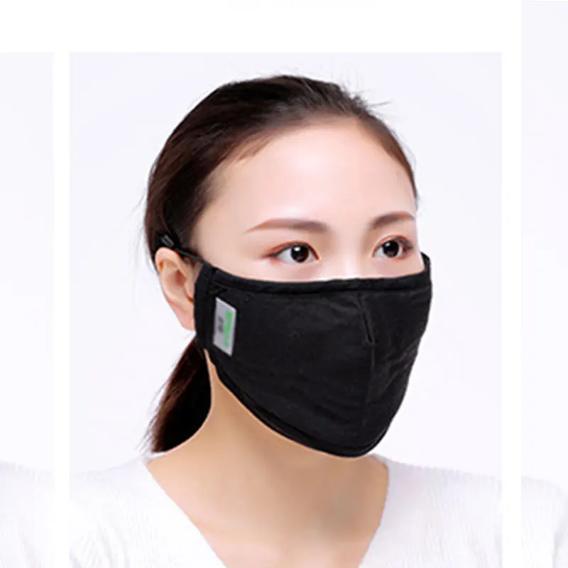 1 шт. хлопковая маска для рта полосатая ветрозащитная ткань маски одноцветная