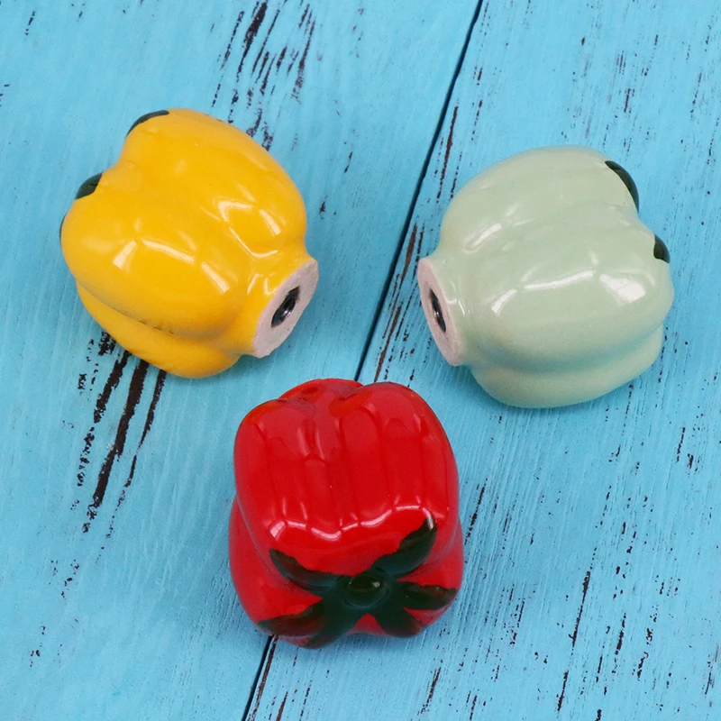 1 шт. в форме перца керамическая мебель ручки милые дверные и для детской комнаты