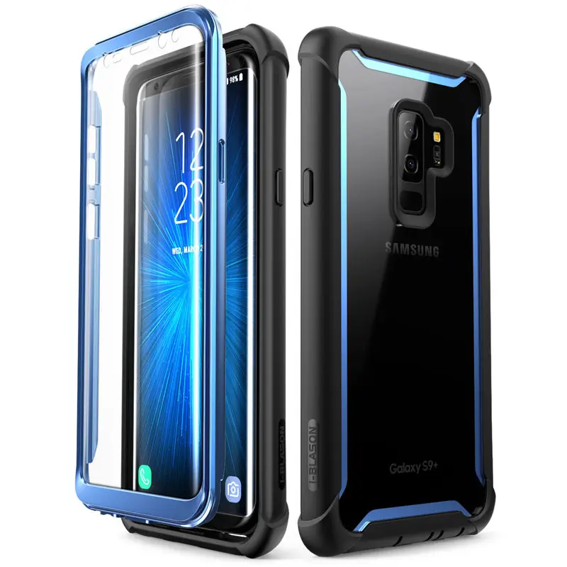 i blason for samsung galaxy s9 plus case 2018 release ares full body rugged clear bumper case with built in screen protector free global shipping