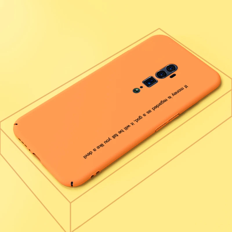 ADKO ультра тонкий цветной чехол для телефона для Oppo Reno Жесткий ПК назад простой стиль Мягкий сенсорный чехол для Oppo Reno Z 10x зум версия