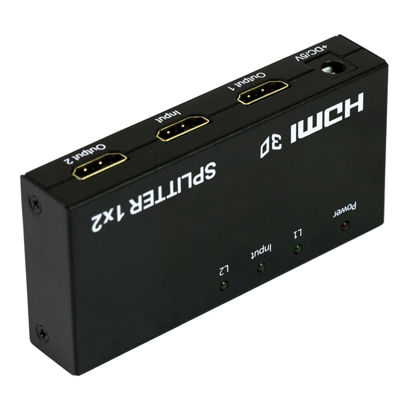 HDMI сплиттер 1 в 2 пути поддерживает 3D 1X2 o US Plug|Система управления CCTV| |