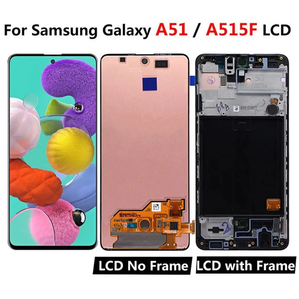 

Display Touch Screen Digitizer Assembly With Tools Monolithic Fingerprint Waterproof Glue For Samsung A51