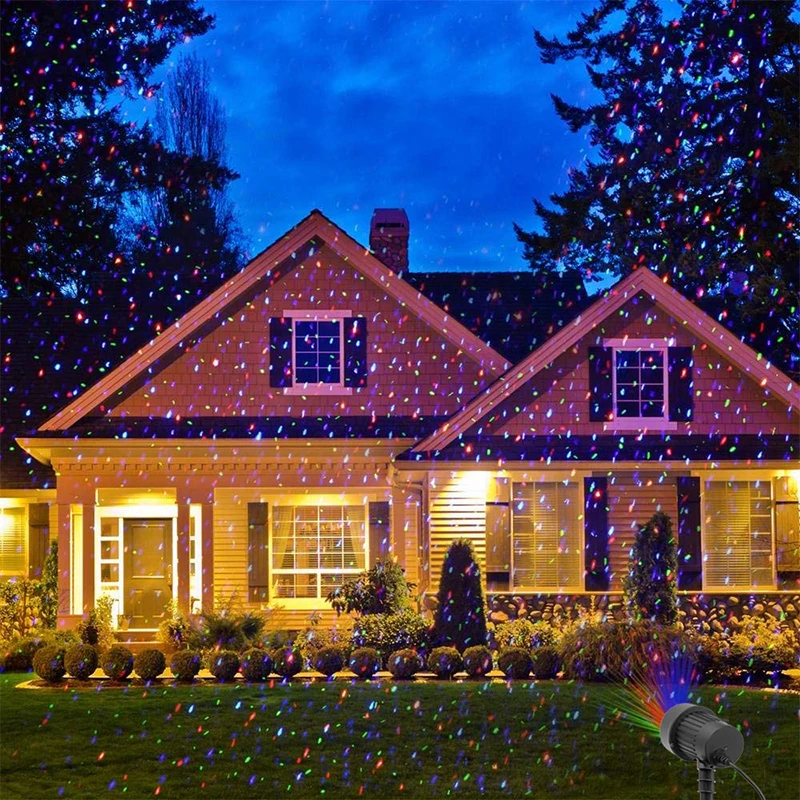 

RF Transmission Remote Control Static Star RGB Laser Light Projector For Home Garden Party Decor