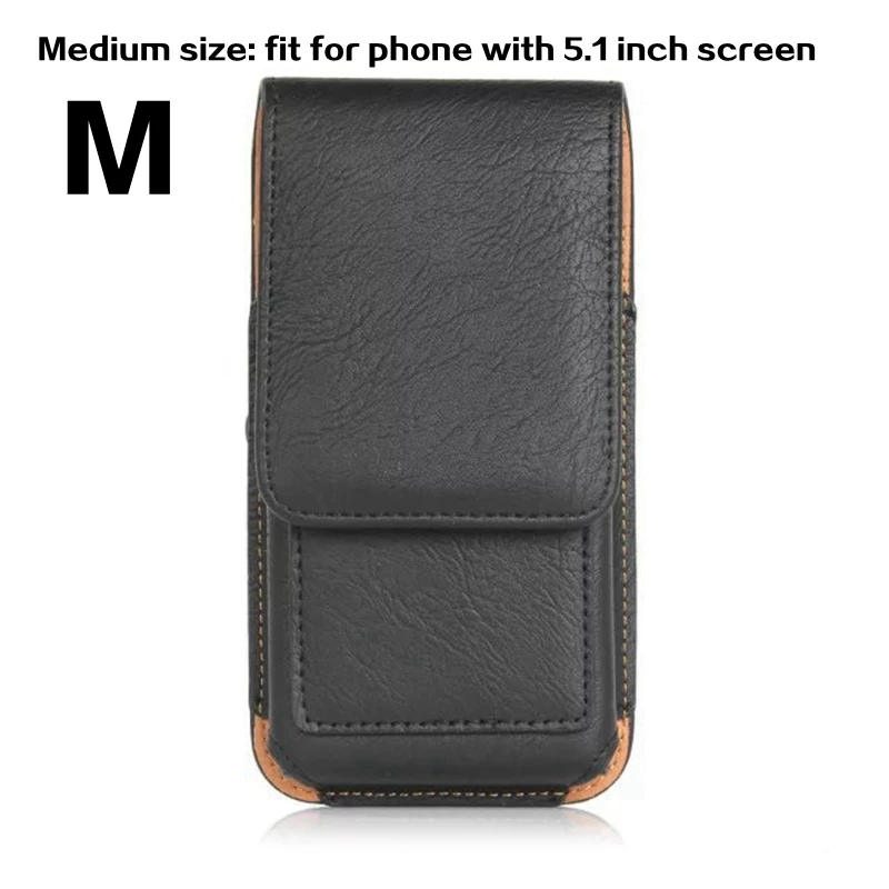 Medium black Поясная сумка для телефона чехол для мобильного телефона для iphone 6/6s/iphone 7 Plus/8 Универсальный 4,7/5,5 дюйма поясная сумка Для мужчин поясная сумка для iphone 6 6s 7 8 Plus - Цвет: Medium black