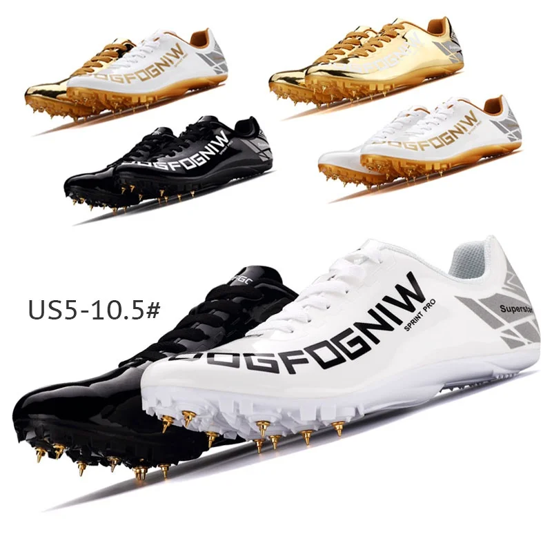 Wing of God Men Women Track and Field Shoes Track Spike Running Shoes Lightweight Professional Athletic  Long Jump Shoes