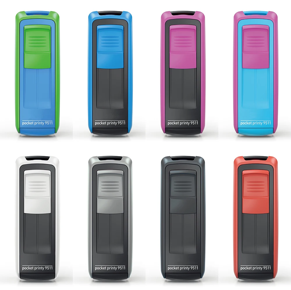 Пользовательский самомерцающий карманная печать резиновый штамп с лазерной