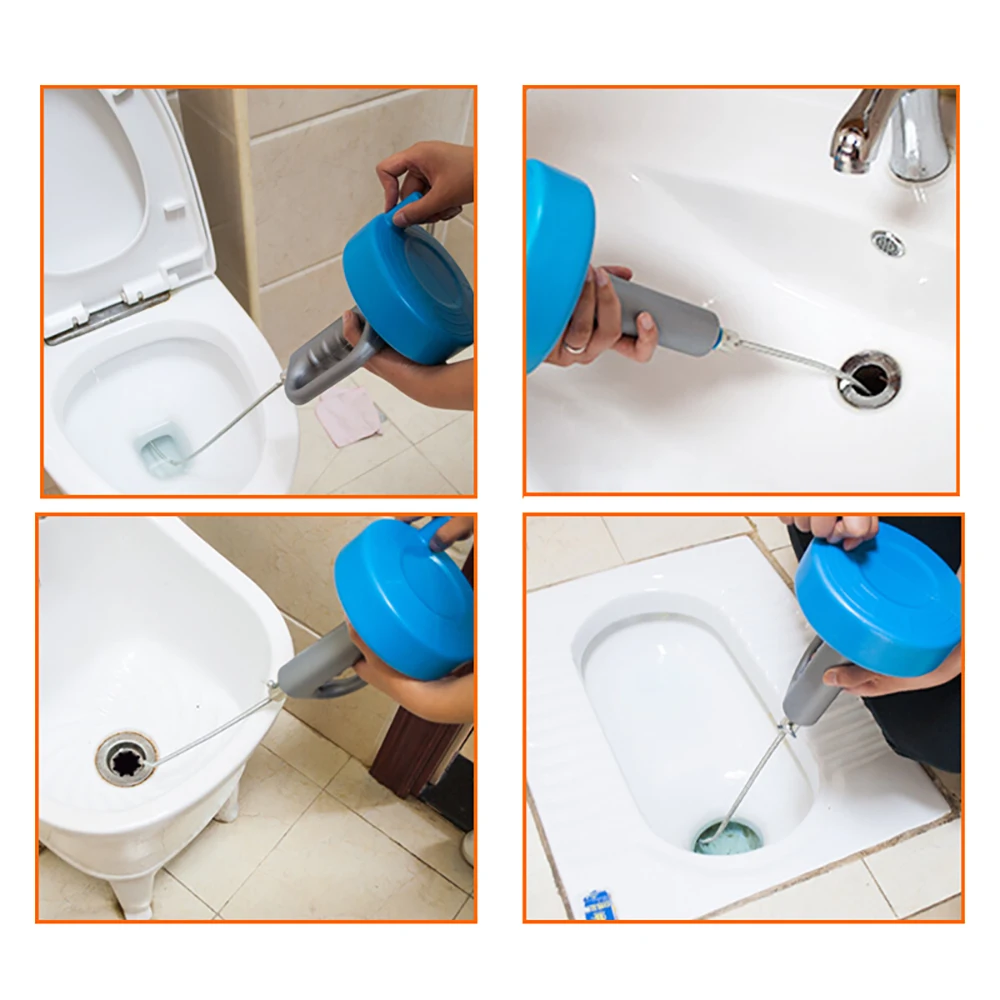 

1PCS Kitchen Toilet Sewer Blockage Hand Tool Pipe Dredger Drains Dredge Drill-Powered Extension 10m Length Drain Cleaner Spring