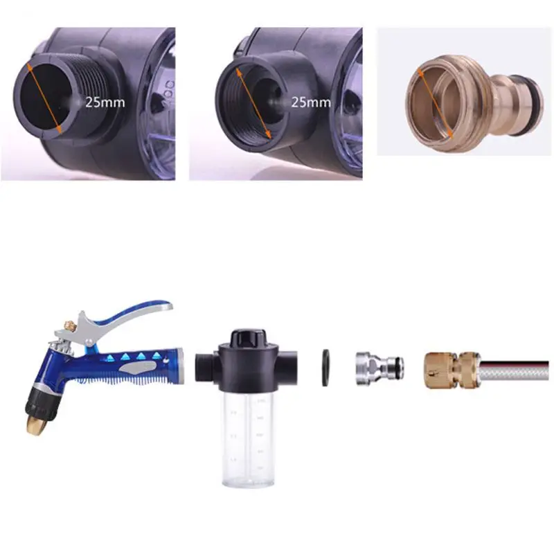 Горячая 100 мл Автомобильная моющая пенораспылительная бутылка для снега