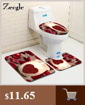 Zeegle 3pcs Bathroom Mat Set Anti-slip Bathroom Floor Mats Lid Toilet Cover Microfiber Bath Mat Bathroom Rug and Toilet Mat Sets