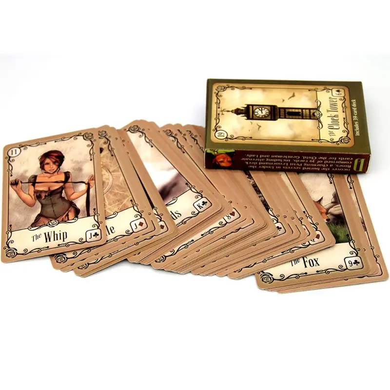 Под розами Lenormand 39 карт Oracle Deck Полный английский таинственный Гадкий семья