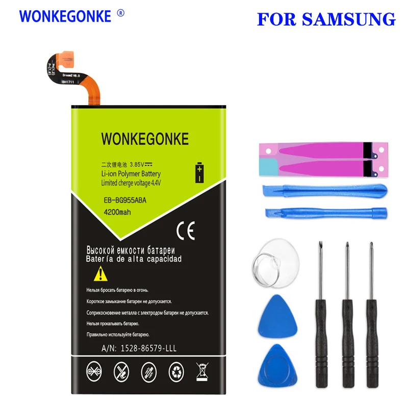 

WONKEGONKE EB-BG955ABA EB-BG955ABE Battery For Samsung GALAXY S8+ G9550 S8 Plus S8Plus SM-G9 SM-G955 G955