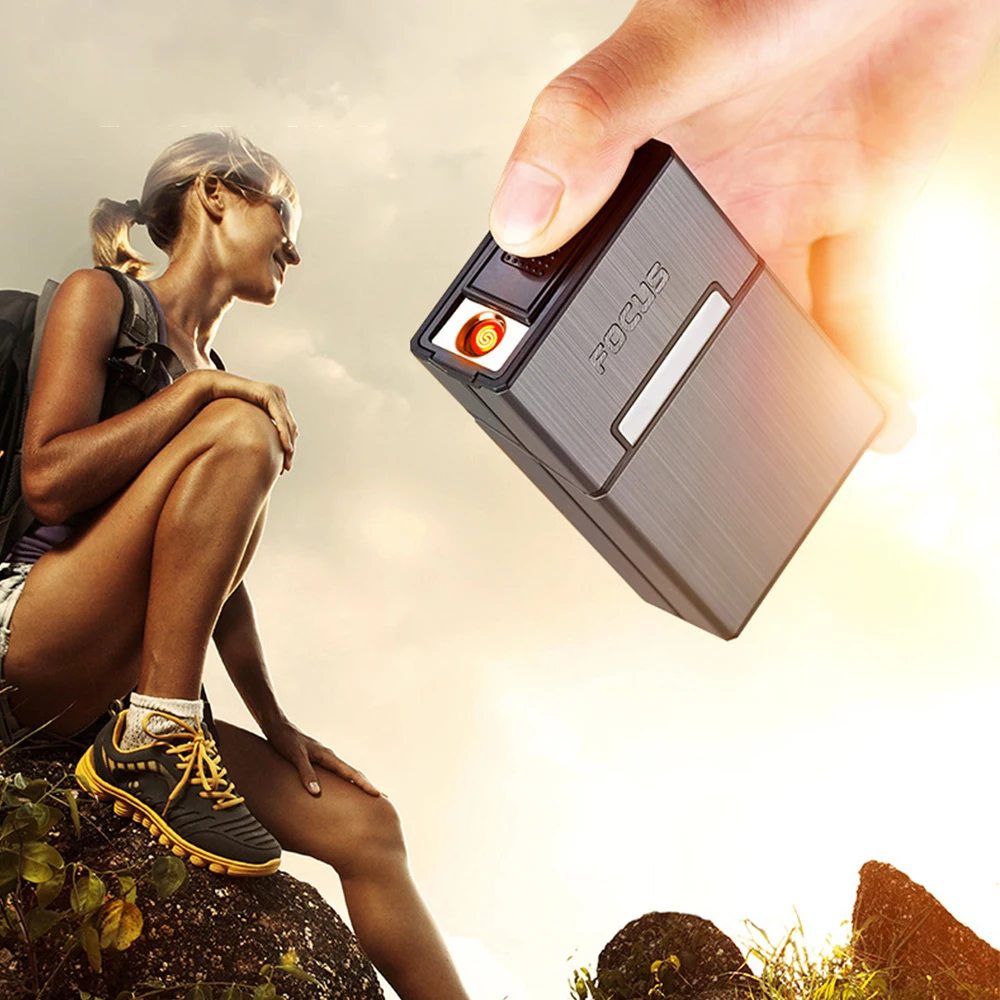 Металлическая Автоматическая сигаретная коробка с катушкой 20 шт. | Дом и сад