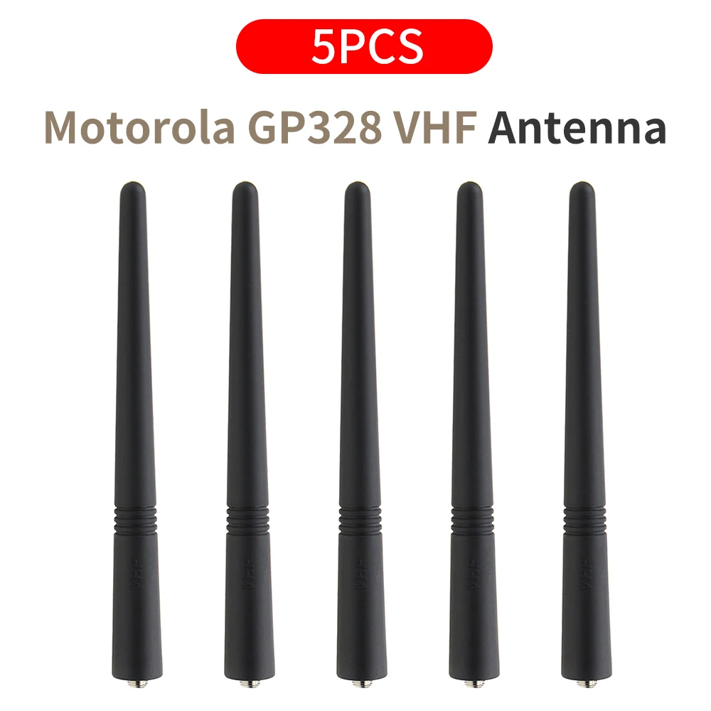 Короткая резиновая антенна PMAD4014 136-174 МГц для Motorola GP68, GP2000, PRO2150, GP328, PRO5150, GP338, PRO7150 - 5 упаковок от AliExpress WW