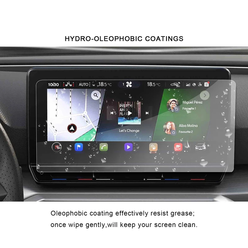 for leon mk4 2020 10 inch car gps navigation touch center screen protector auto interior accessories toughened glass film free global shipping