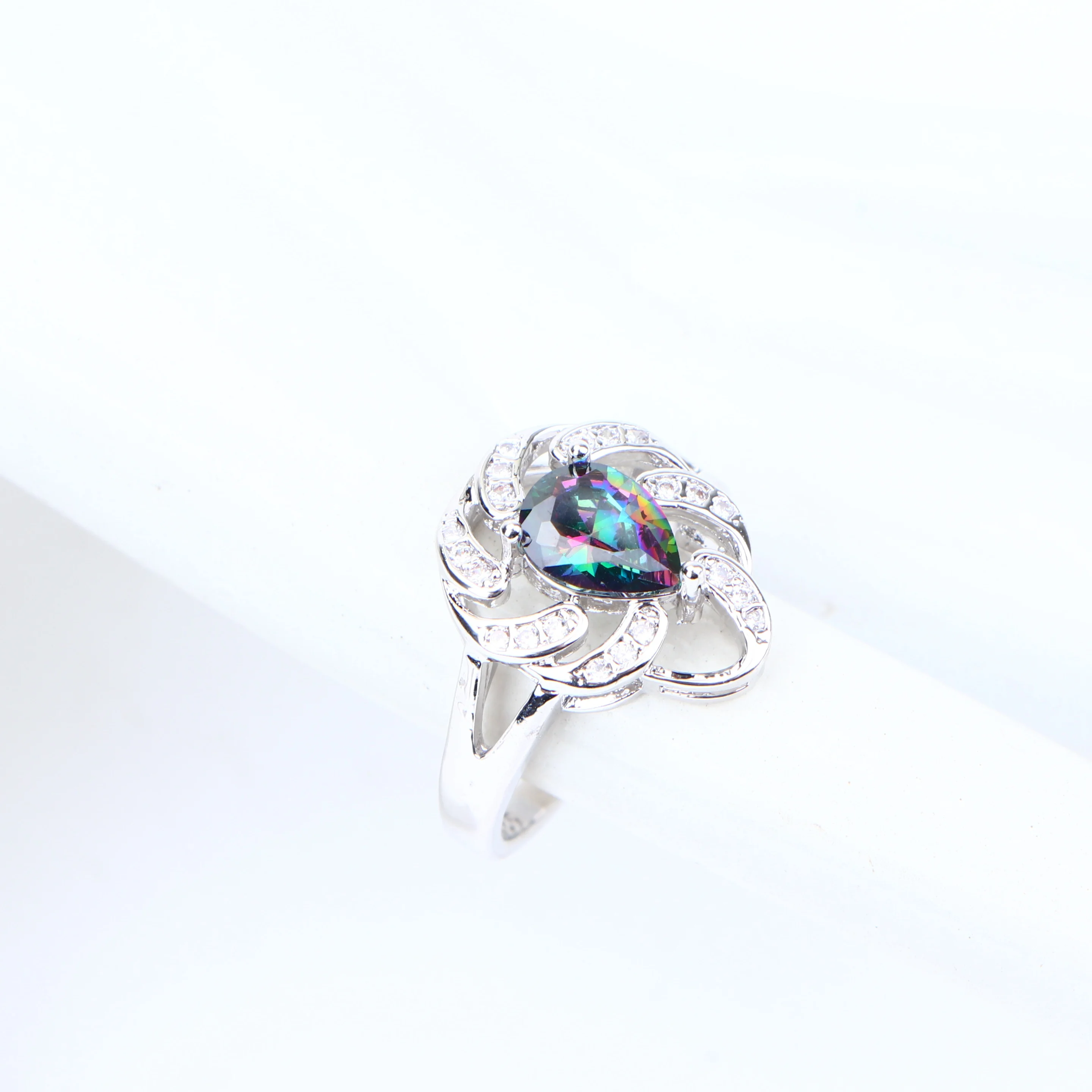 Женские аксессуары 925 серебряные циркониевые Ювелирные наборы свадебное