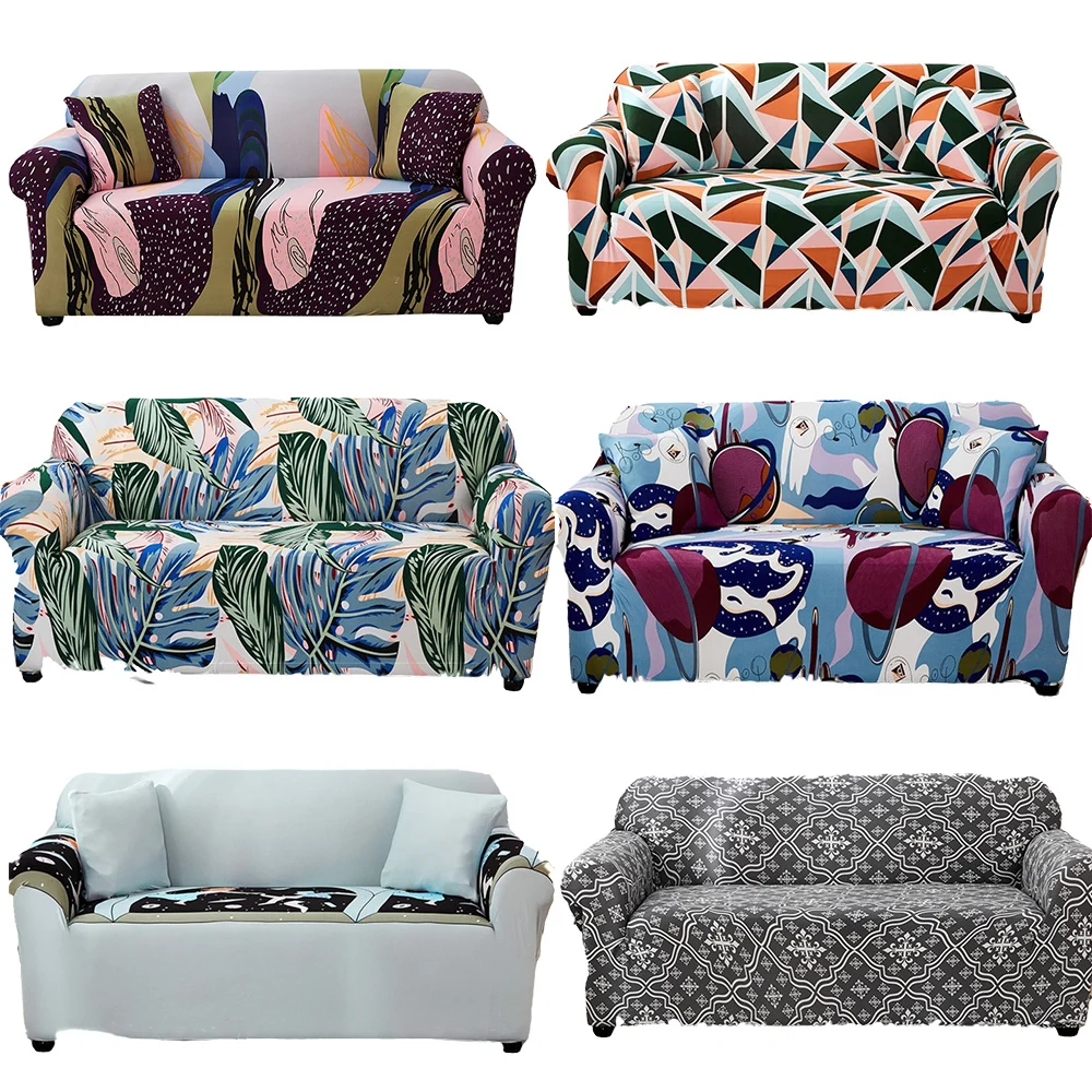 

Чехол для 1/2/3/4 дивана, эластичный, с принтом, регулируемый, полноразмерный, защита для дивана в гостиной
