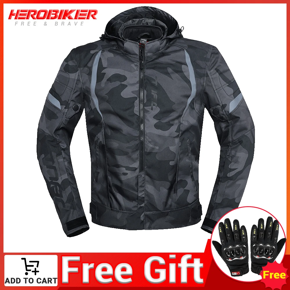 Мотоциклетная куртка HEROBIKER водонепроницаемая гоночная мужская для мотокросса