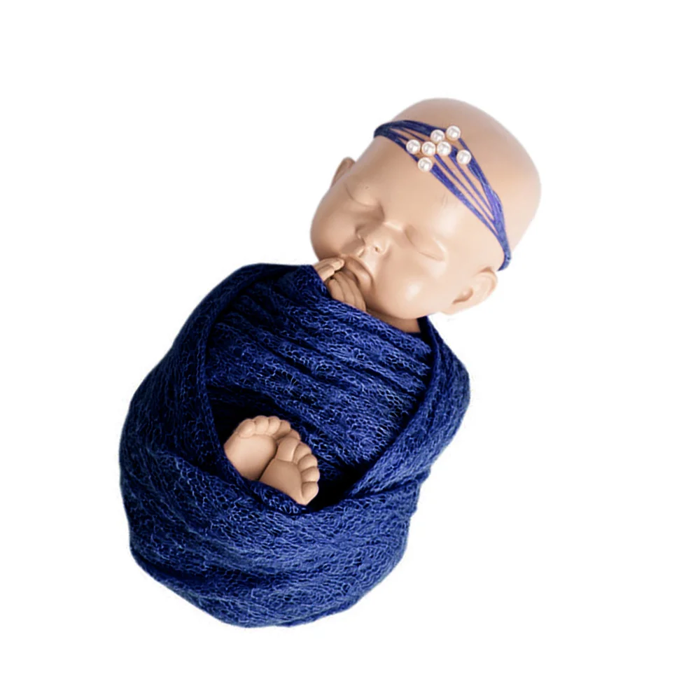 

Baby Photo Props Stretch Blanket Wraps Cloth Props Headdress Hair Accessories Decorative Supplies